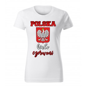 KOSZULKA Koszulka damska Polska Biało Czerwoni