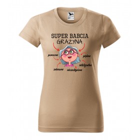 Koszulka Personalizowana Na Dzień Babci Super Babcia V6