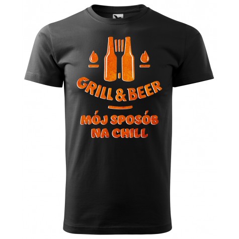 Męska koszulka GRILL & BEER